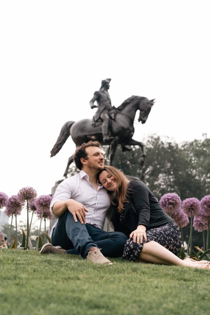 Surprise proposal at the Boston Public Garden