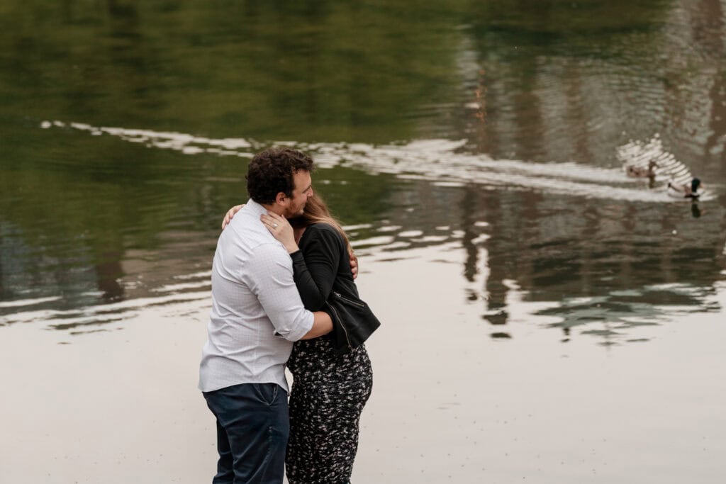 Surprise proposal at the Boston Public Garden and Commonwealth Avenue Mall