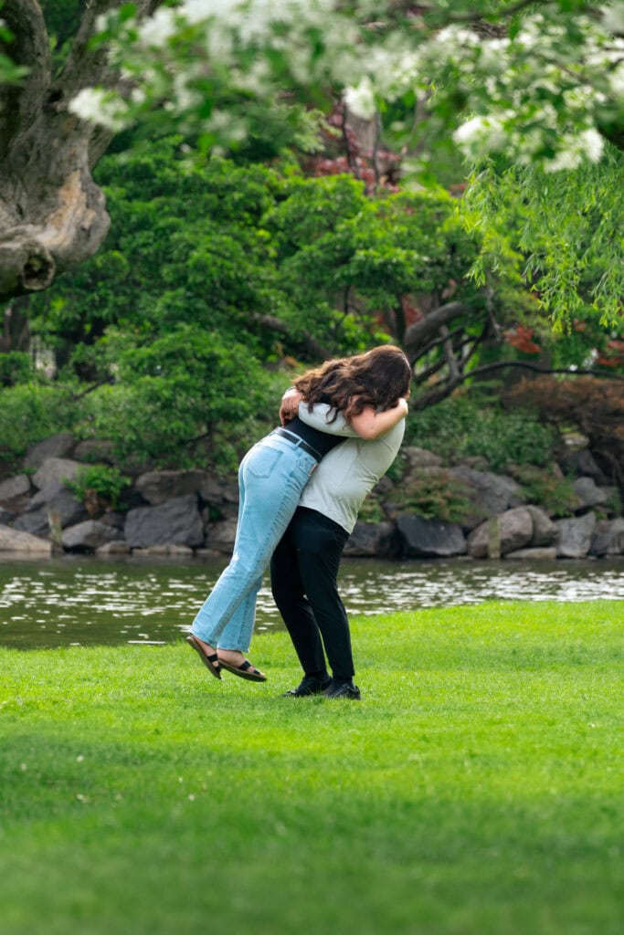 surprise proposal at the Boston Public Garden