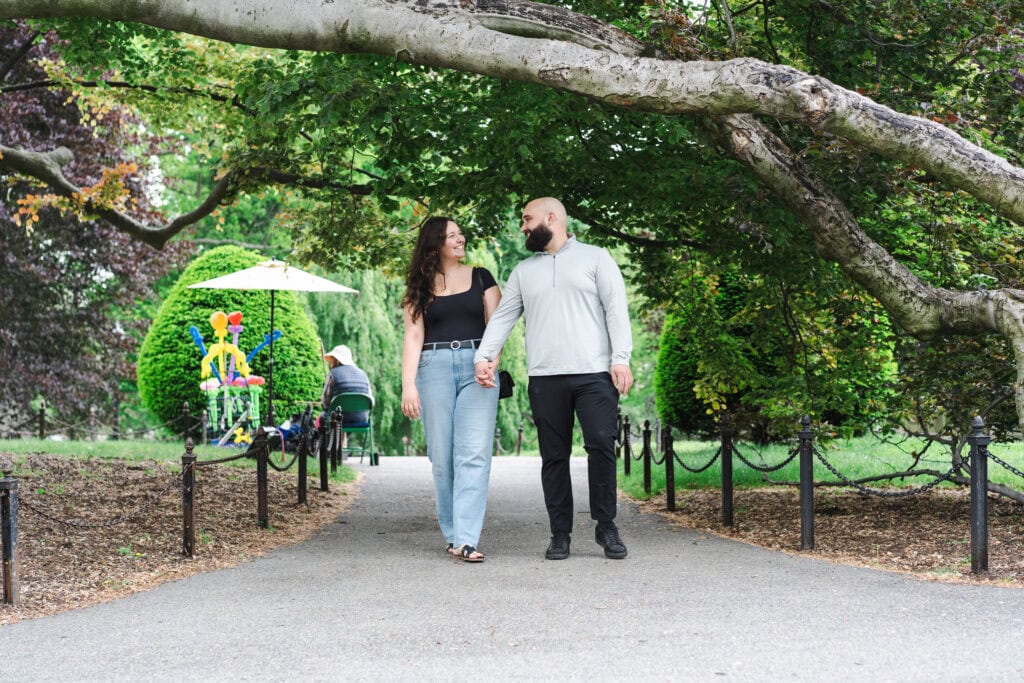 surprise proposal at the Boston Public Garden